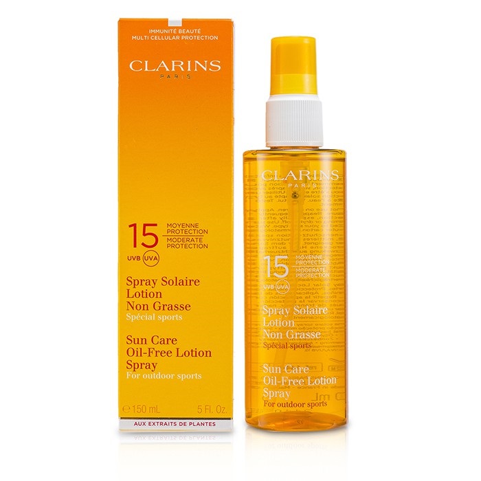 Clarins สเปรย์โลชั่นปราศจากน้ำมัน Sun Care SPF15