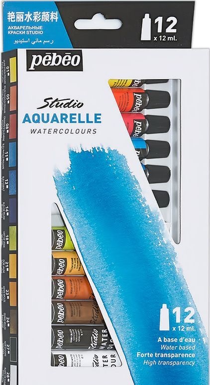 Pebeo Studio Akvarel 12 boja 668400 12 ml