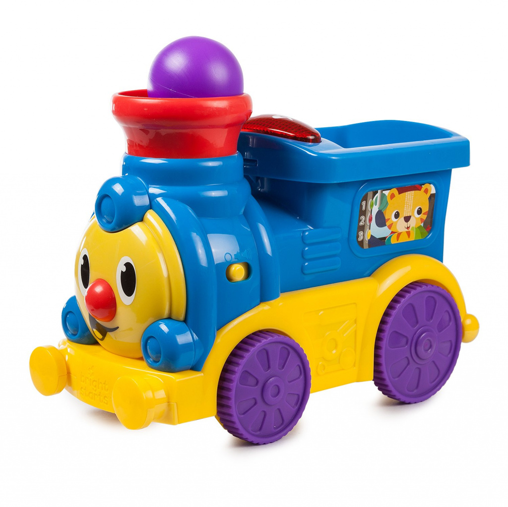 Vrolijke trein met ballen