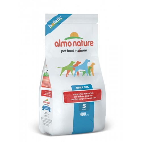 Almo Nature Small & Beef ve Pirinç Bütünsel (sığır eti ile küçük cins yetişkin köpekler için)