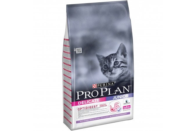 Purina Pro Plan Junior delicado para gatinhos com peru e arroz