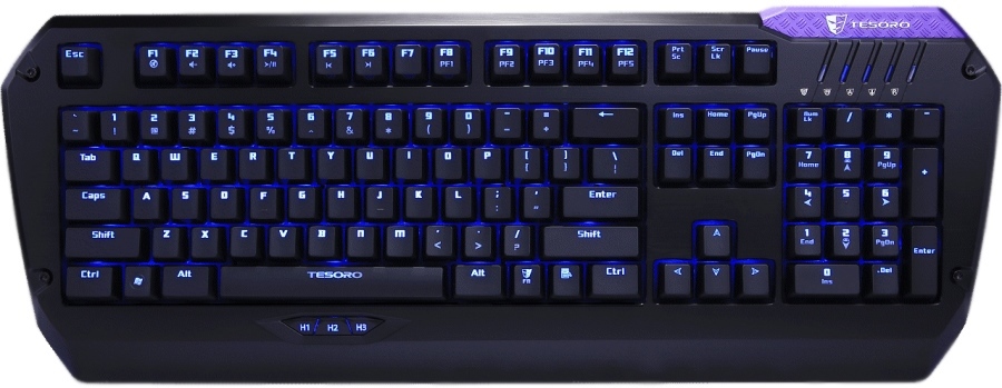 Tesoro Colada Evil (Vyšnių MX Mėlyna) Juoda USB