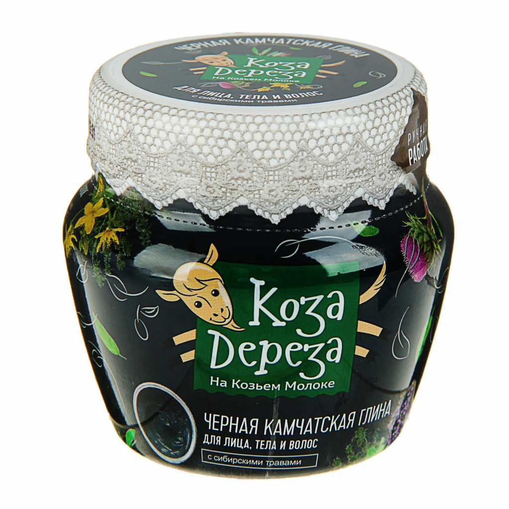 Dereza Goat Crna kamchatka glina za lice, tijelo i kosu 175 ml