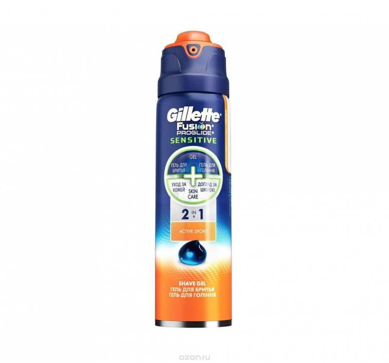Gillette Fusion ProGlide гел за бръснене 2-в-1 активен спорт