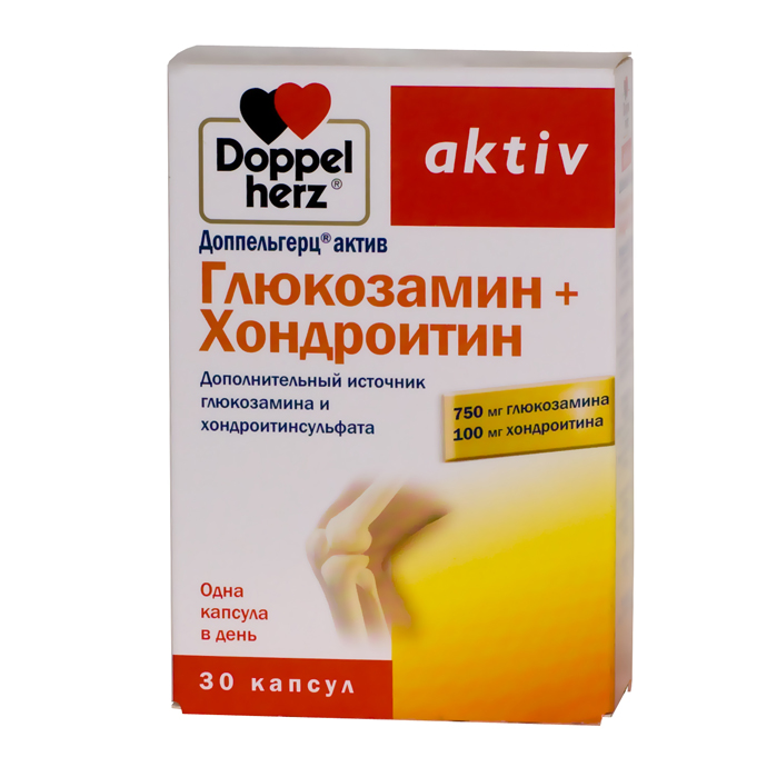 Doppelgerts Активен с глюкозамин и хондроитин