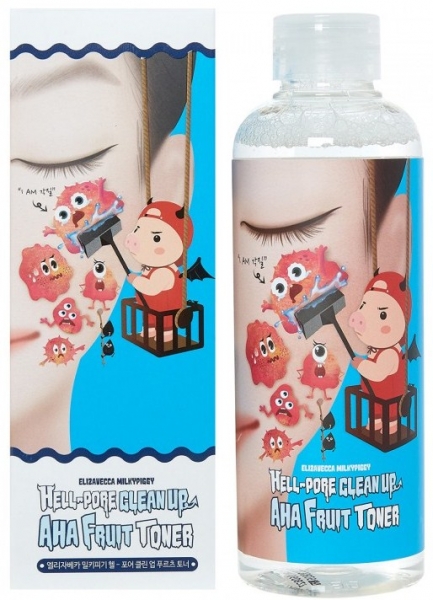 Soyma Toner Elizavecca Cehennem-gözenek Temizliği AHA Meyve Toneri