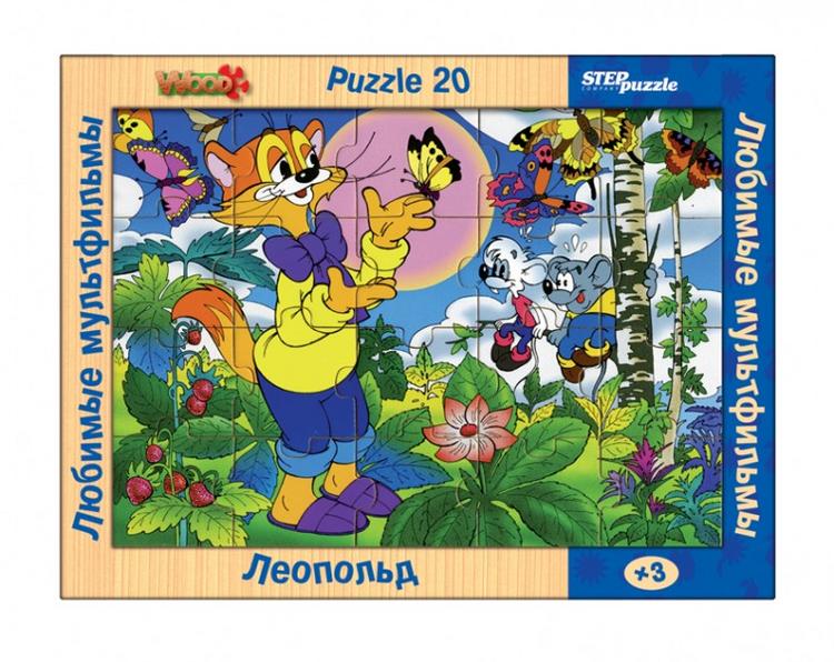 Het spel van hout Favoriete tekenfilms. Cat Leopold