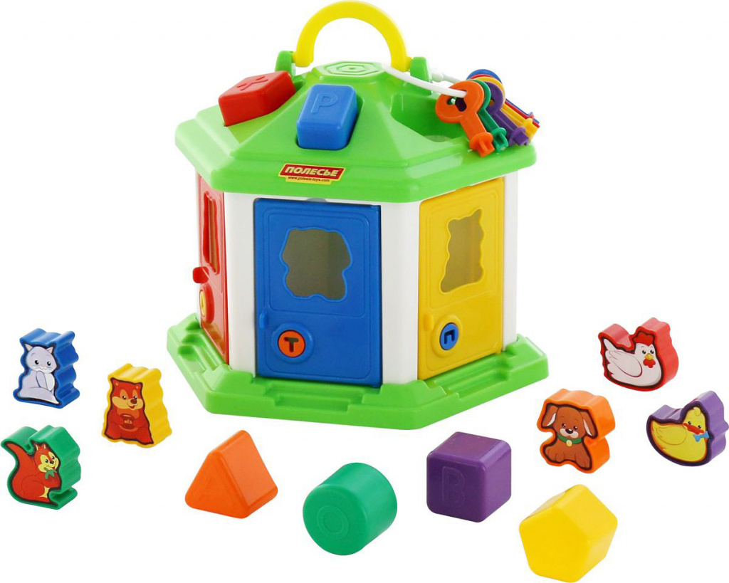 Polesie Sorter Logisch huis, kleur in assortiment